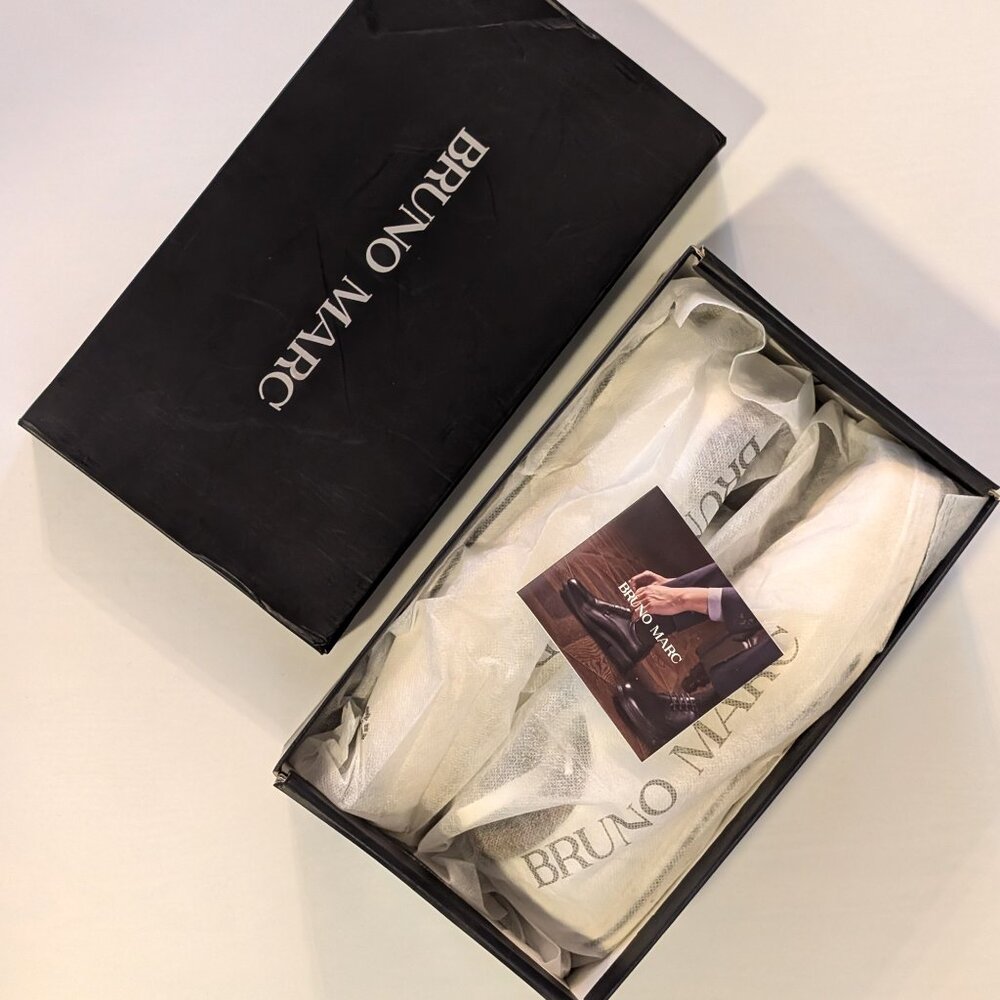 Bruno Marc Men's Oxfords Sneakers-White, Size 8, New in Box - Picture 6 of 6
